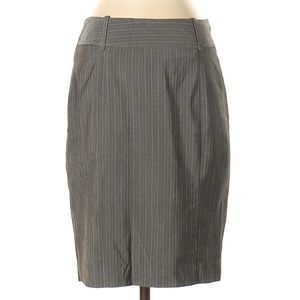 The Limited Stripes Gray Casual Skirt Size 2
